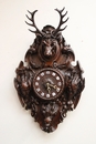 Hunt style Clock in Oak, France 19th century