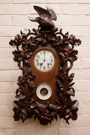 Black forest clock in walnut
