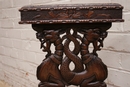 Black forest style Smoker chair in Oak, France 19th century