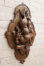 Black forest style Wall panel in Walnut 19th century