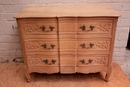 Bleached oak chest of drawers
