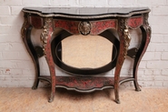 Boulle figural bombe wall console