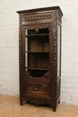 Breton style Display cabinet in Chestnut, France 19th century