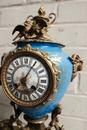 Louis XVI style Clock in bronze and porcelain, France 19th century
