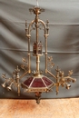 Gothic style Chandelier in Bronze, France 19th century