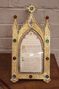 Gothic style Frame in bronze, France 19th century