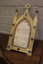 Gothic style Frame in bronze, France 19th century