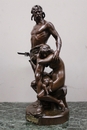 style La defense du foyer in Bronze, France 19th century