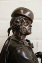 style Bronze statue signed by Justo de Gandarias 1846-1933 in Bronze 19th century