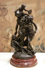 Bronze statue signed Clodion