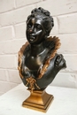 Bronze statue signed Oudry 19th century