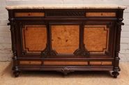 Cabinet in mahogany marble top