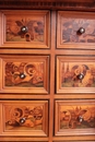 style Cabinet in walnut and inlay 19th century