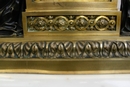 style Clock in Bronze and marble, France 19th century