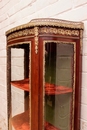 style Display cabinet in mahogany bronze marble, France 19th century