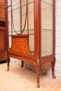 style Display cabinet in mahogany bronze wedgewood, France 19th century