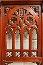style Exceptional 10pc monumental gothic walnut office set