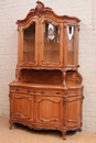 Louis XV style Cabinet in Oak, Belgium 19th century