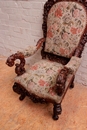 Renaissance style Arm chair in Oak, France 19th century