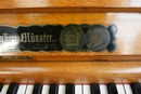 Gothic style piano in Oak, Germany 19th century