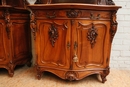 Louis XV style Cabinets in Walnut, Belgium 19th century