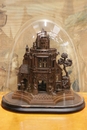 Gothic style Castle carving in Walnut, France 19th century