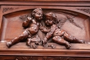 Renaissance style Armoire and bed in Walnut, France 19th century