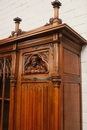 Gothic style Bookcase in Walnut, France 19th century