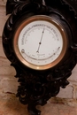 Renaissance style Barometer in Walnut, France 19th century