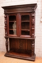 Figural oak renaissance cabinet