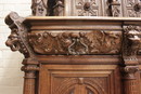 Renaissance style Cabinet in Oak, Belgium 19th century
