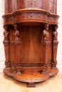 Renaissance style Cabinet in Walnut, France 1900