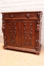 Figural renaissance server in oak