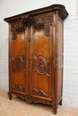 French Normandy style Armoire in Oak, France 19th century