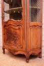 French provencal style Display cabinet in Walnut, France 1920