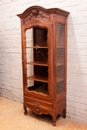 Provencal style Display cabinet in Walnut, France 1930