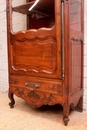 French Provencal style Display cabinet in Walnut, France 1920