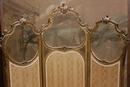 Louis XV style Folding screen in gilt wood, France 19th century