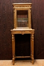 Louis XVI style Display cabinet in gilt wood, France 1900