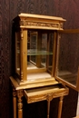 Louis XVI style Display cabinet in gilt wood, France 1900