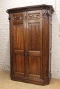 Gothic style Armoire in Walnut, France 19th century