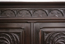 Gothic style Armoire in chestnut, France 19th century