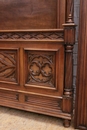 Gothic style Bed in Walnut, France 19th century
