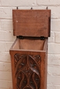 Gothic style Bread hutch in Beechwood, France 19th century