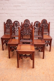 Gothic Chairs in oak