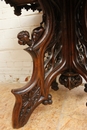 Gothic style Coffee table in Walnut, France 19th century