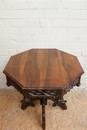 Gothic style Coffee table in Walnut, France 19th century