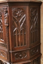 Gothic style Credenza in Oak, France 19th century