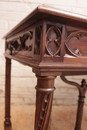 Gothic style Desk table in Walnut, France 19th century