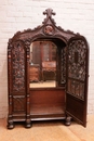 Gothic style Display cabinet in Walnut, France 1920